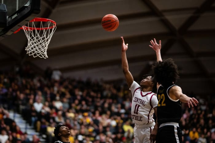 Central Catholic Roosevelt 6A Oregon boys basketball final 2024 Naji Saker-269